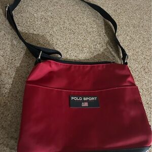 Authentic  ￼POLO SPORT Shoulder Bag 90s Red